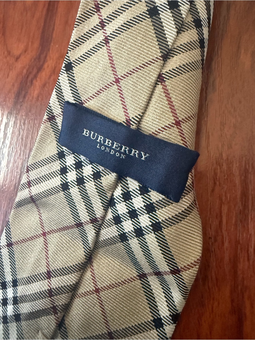 Burberry Brown Plaid Tie - Picture 2 of 4
